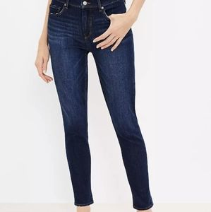 LOFT 27/4 Modern Skinny mid-rise Dark Wash Jeans